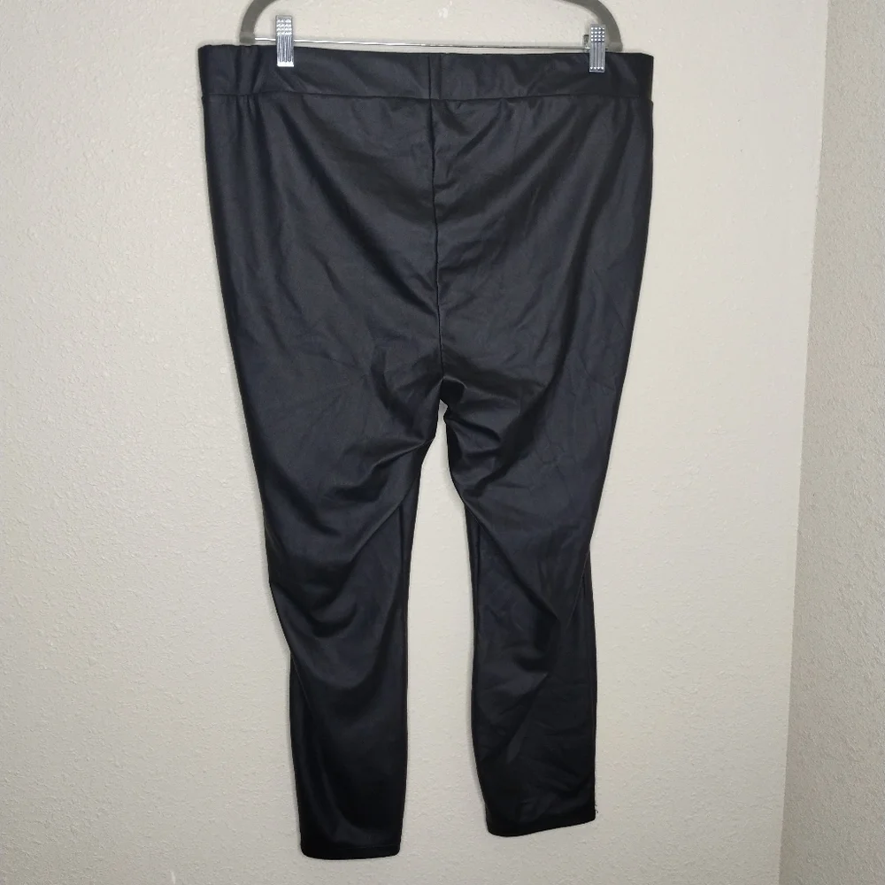Torrid Black Faux Leather Leggings Women's Plus Size 3X